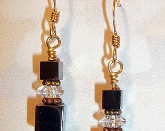Hemalyke and Swarovski earrings
