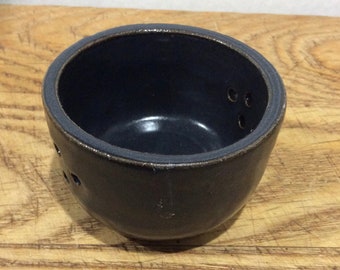 LUMINARY, candle holder, handmade ceramic, blue ready to ship -housewarming gift