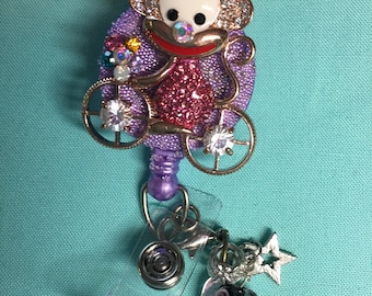 Bicycling Monkey in purple