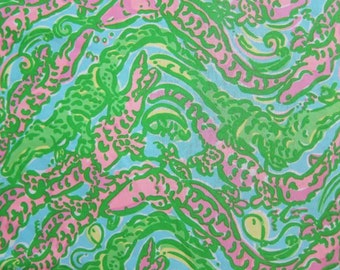 CHOMP CHOMP Fabric 18x18 or 18x9 Lilly alligator gator