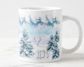 Winter wonderland reindeer mug