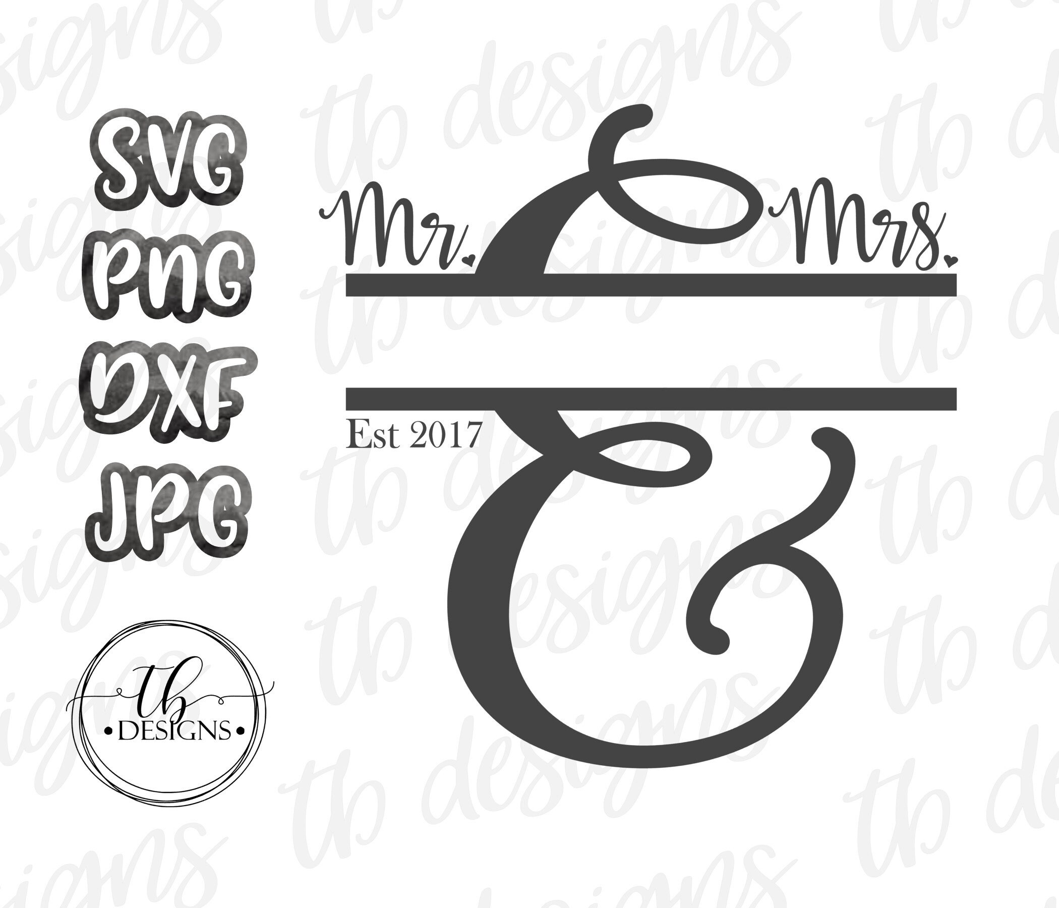 Download Mr Mrs SVG Established Name Svg Wedding Svg Last Name SVG