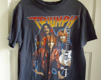 Vintage 80s TRIUMPH Concert Tour T Shirt sz M