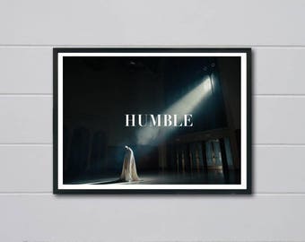 Custom Kendrick Lamar Humble Art Poster, Hypebeast Poster Print, Damn Poster Art, TDE Wall Prints, Dorm Room Wall Decor