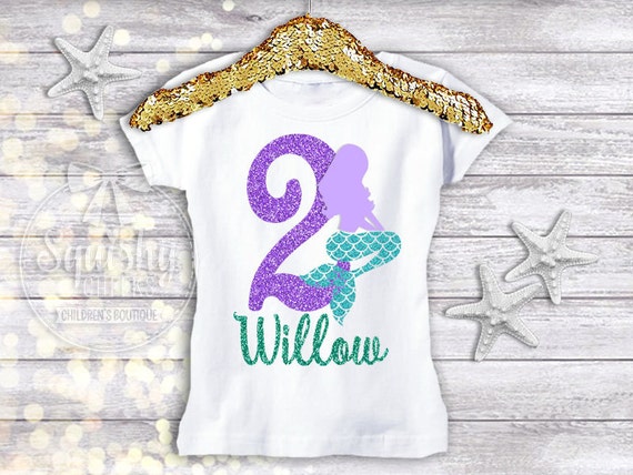 mermaid birthday shirt 4