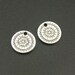 10 or 30 Sweet Round Boho Mandala Charms Drops Spiritual Jewelry Findings Supplies Double Sided Small 15mm