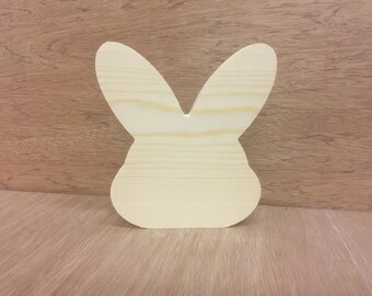 Solid pine rabbit shape free standing
