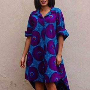 latest ankara shirt gown styles