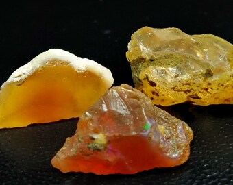68.75 Unheated& Natural Orange Opal Rough Lot