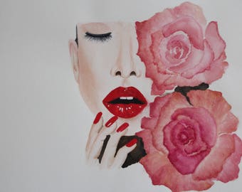 Original Watercolor painting, watercolour