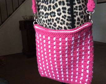 Crochet PATTERN Crisscross Drawstring Bag DIY Crossbody Bag