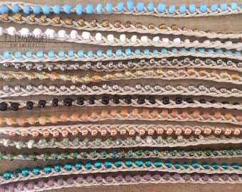 Fringe Bead Friendship Anklets - 31 Bead Colors - Kids to Adults