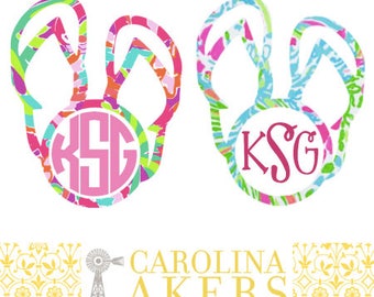 Download Flip Flop Monogram Decal