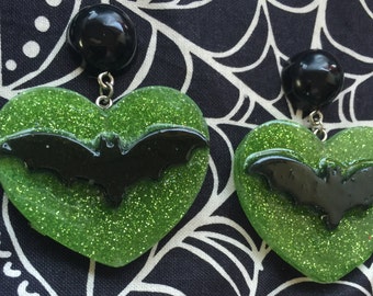 Made to order Love you so batly earrings