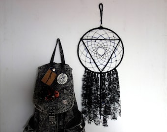 Dreamcatcher | geometric, black, hippie, homedecor, gift
