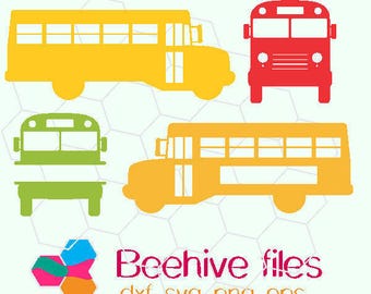 School Bus, Back to School, school bus driver gift, bus silhouette in svg, dxf, png, eps format
