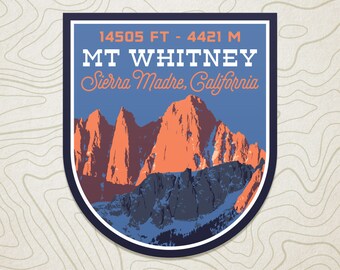 Mt. Whitney Decal Sticker