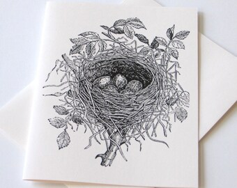 Bird Nest Note Cards - Set of 10