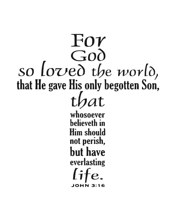 Download Christian saying svg Cross svg John 3:16 svg Holy Bible svg