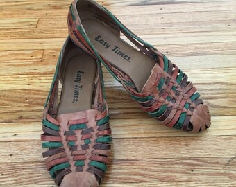 Earthy Rainbow Huaraches Womens 10