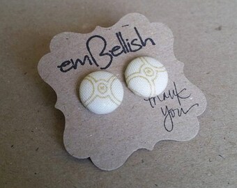 Fabric Button Studs *free shipping*