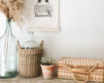Small suitcase / Briefcase Wicker
