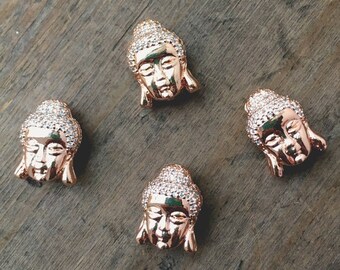 Rose Gold Buddha Bead- DIY Jewelry