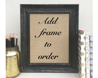 Add Frame To Order