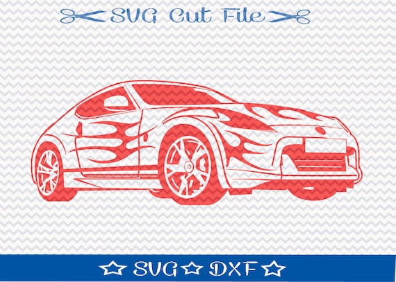 Download Race Car SVG File / SVG Cut File for Silhouette / Sports Car