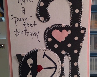 Birthday Greeting Card Have A Purrrfect Birthday