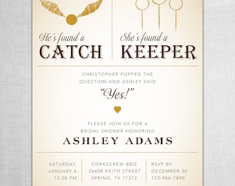 Harry Potter Bridal Shower Invitations 10