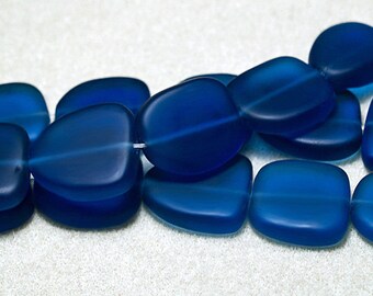 Royalty- recycled sea glass beads