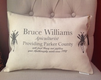 Personalized Beekeeper Pillow