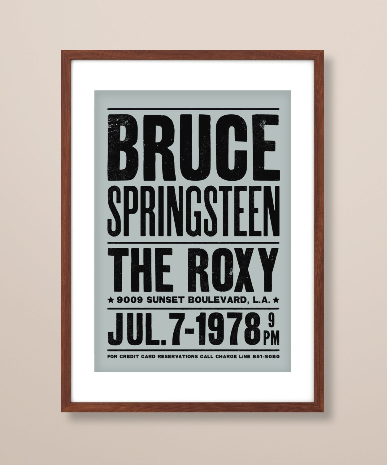 Bruce Springsteen concert poster Bruce Springsteen art print