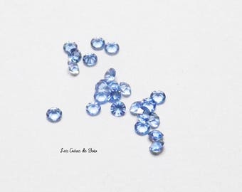 1x lot de strass en verre, micro format, à sertir
