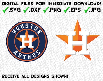 HOUSTON ASTROS svg logo 5 file formats (svg, dxf, png, eps, jpg) download instantly! image vector clipart files for cricut silhouette