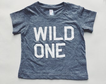 Wild One - Gray Tri-blend Toddler and Baby T-Shirt