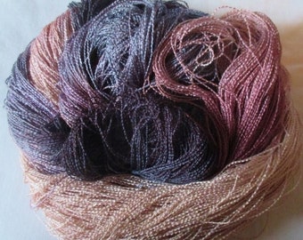 Handpainted Yarn-Soft Rayon Boucle lace Wt. - 688 yds - VICTORIAN