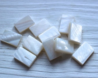 Mother of pearl rectangle beads