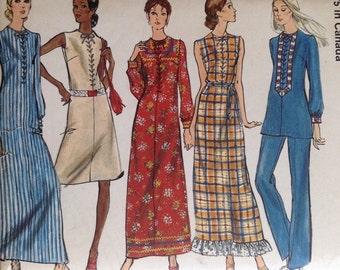 Vintage Vogue 8068 Misses' Dress, Tunic and Pants