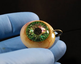 Celestial Opalescent Eyeball Necklace