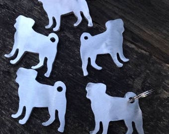 Pug key chain, Pug Keychain, Pug, Pug Lover, Pugs, Pug dog, Key chain, Dog Key chain, Dog keychain, Chinese Pug key chain, Chinese pug