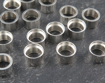 Sterling Silver Round Tube Bezel Setting 5mm