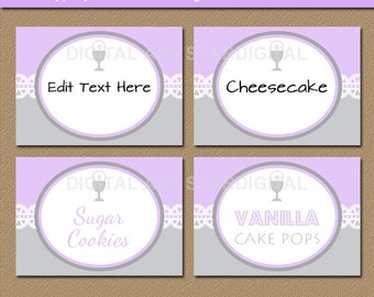 buffet card template