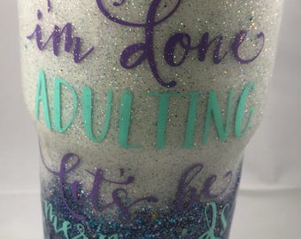 mermaid glitter tumbler, stocking stuffers for women, Christmas gifts for friends, travel coffee mug for sister, coffee gift, fairytale gift