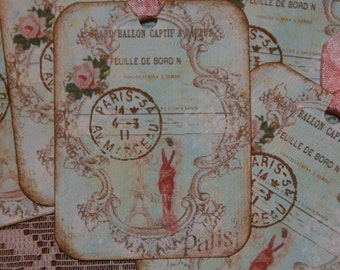 Paris Inspired Gift Hang Tags