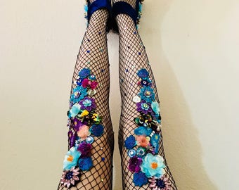 Enchanted Floral Fishnets