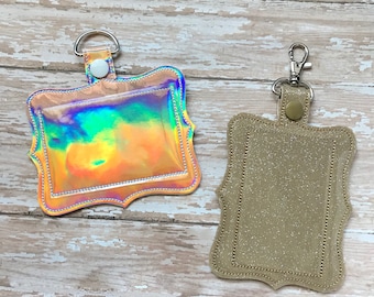 ID Badge Holder, Badge Holder, ID Holder, Horizontal or Vertical, You choose from 70 Colors!
