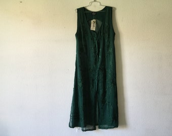 Vintage Transparent Dress Summer Sheer Cover Up
