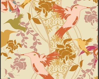 Adorenament Crown from Splendor 1920 by Bari J. for Art Gallery Fabrics 100% Quilters Cotton Available in Yards, Half Yards and Fat Quarter